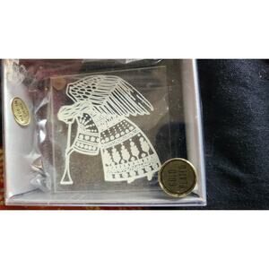 New vintage Gold Plated brass Angel ornament Christmas Fantasy collection